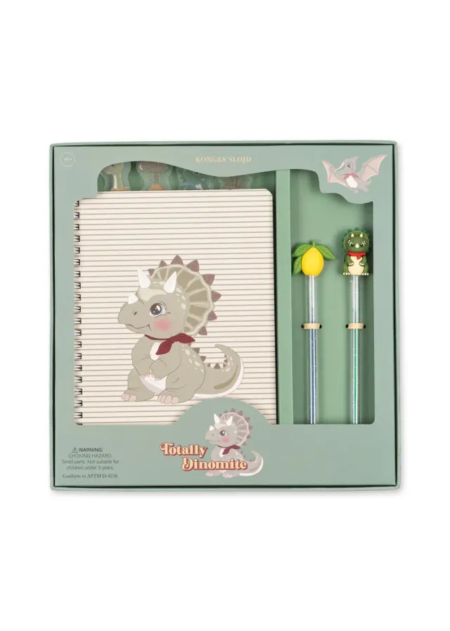 Konges Sløjd Stationery Box Dino Moss knutselset