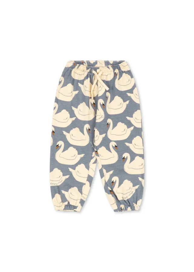 Konges Sløjd Loupy sweatbroek swan biokatoen