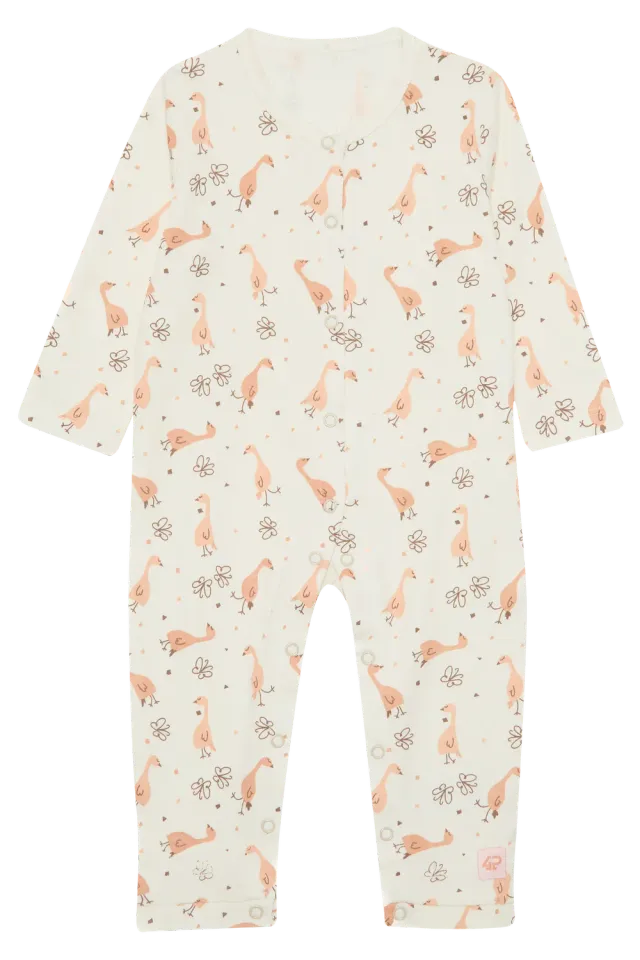 4PRESIDENT Zara White romper meisjes vogelprint katoen
