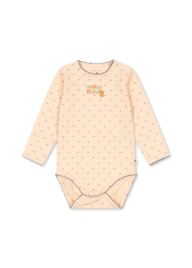 Konges Sløjd Basic romper lange mouw teddy coeur biokatoen