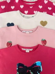 Konges Sløjd Lou sweater mellow rose met pailletten