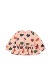 Konges Sløjd Elin blouse coeur rose biokatoen