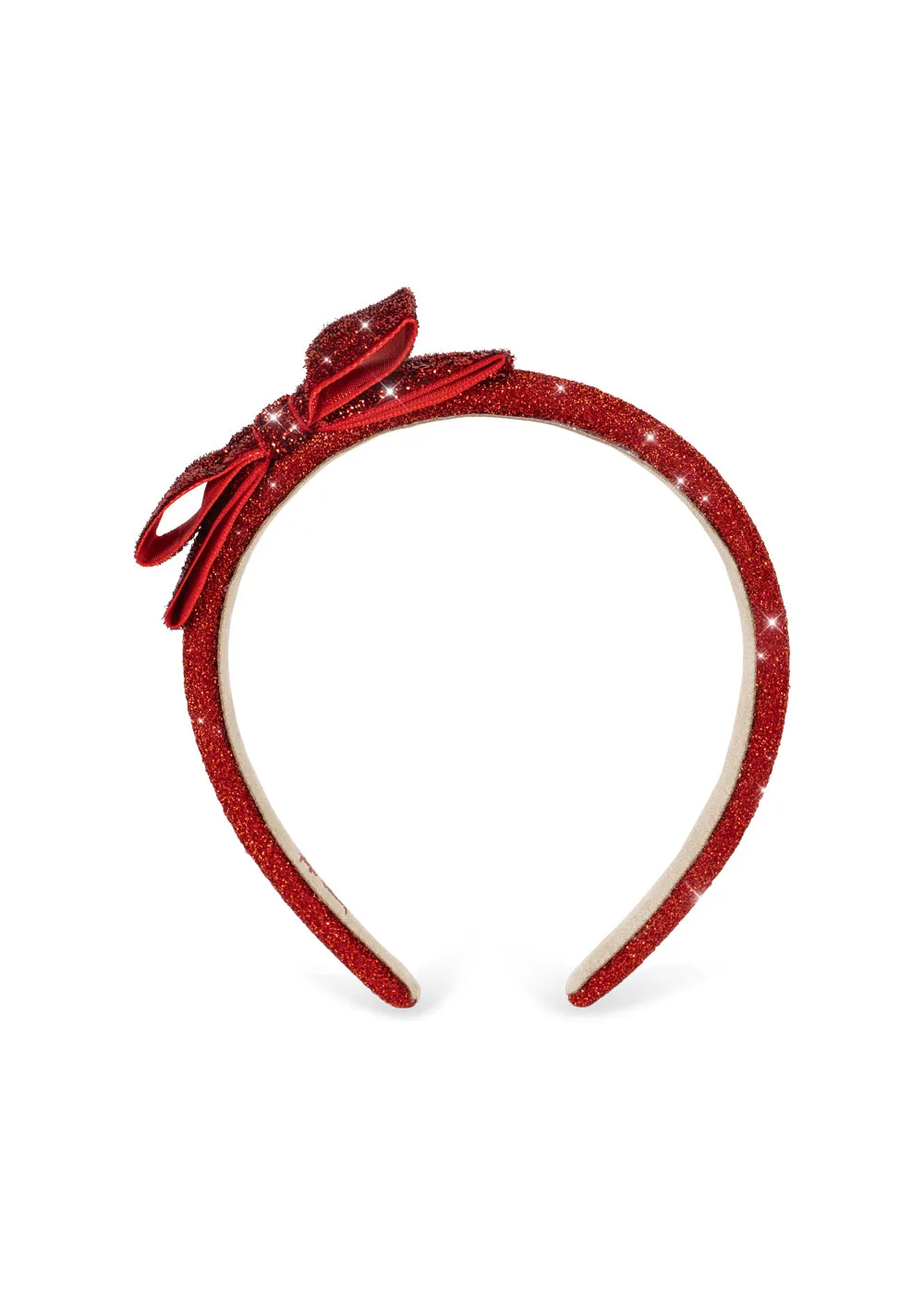 Konges Sløjd Bowie haarband red glitter fluweel