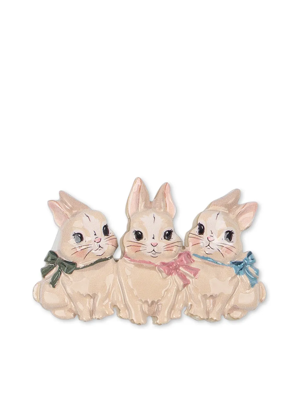 Konges Sløjd Bunny haarspeld met konijntjes glanzend