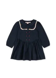 Konges Sløjd Emmy jurk dark navy biokatoen