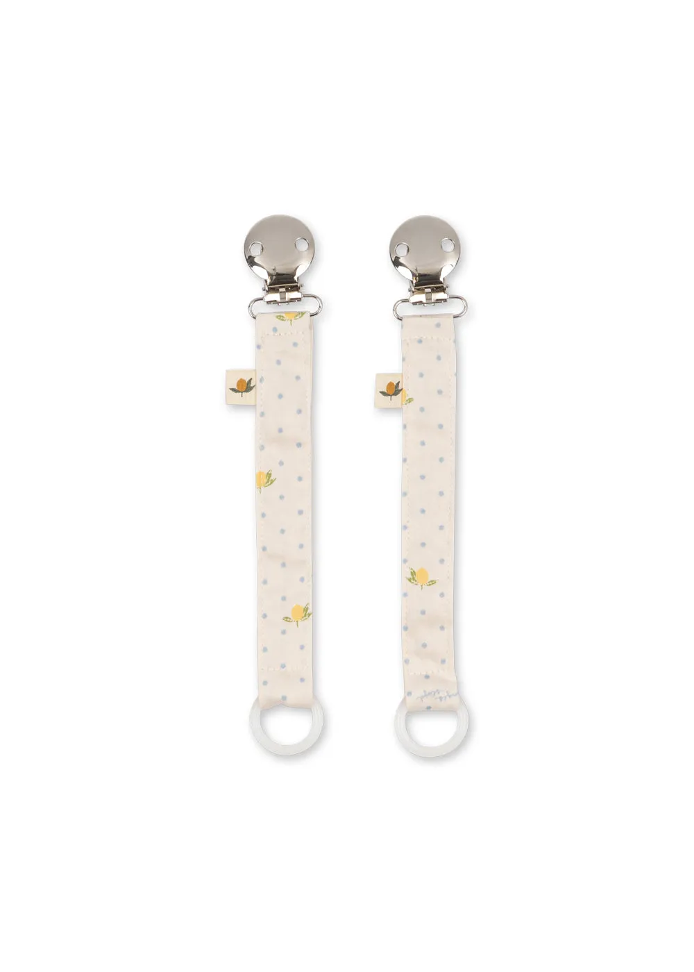 Konges Sløjd Speenkoord Lemon Dot 2-pack speenclip