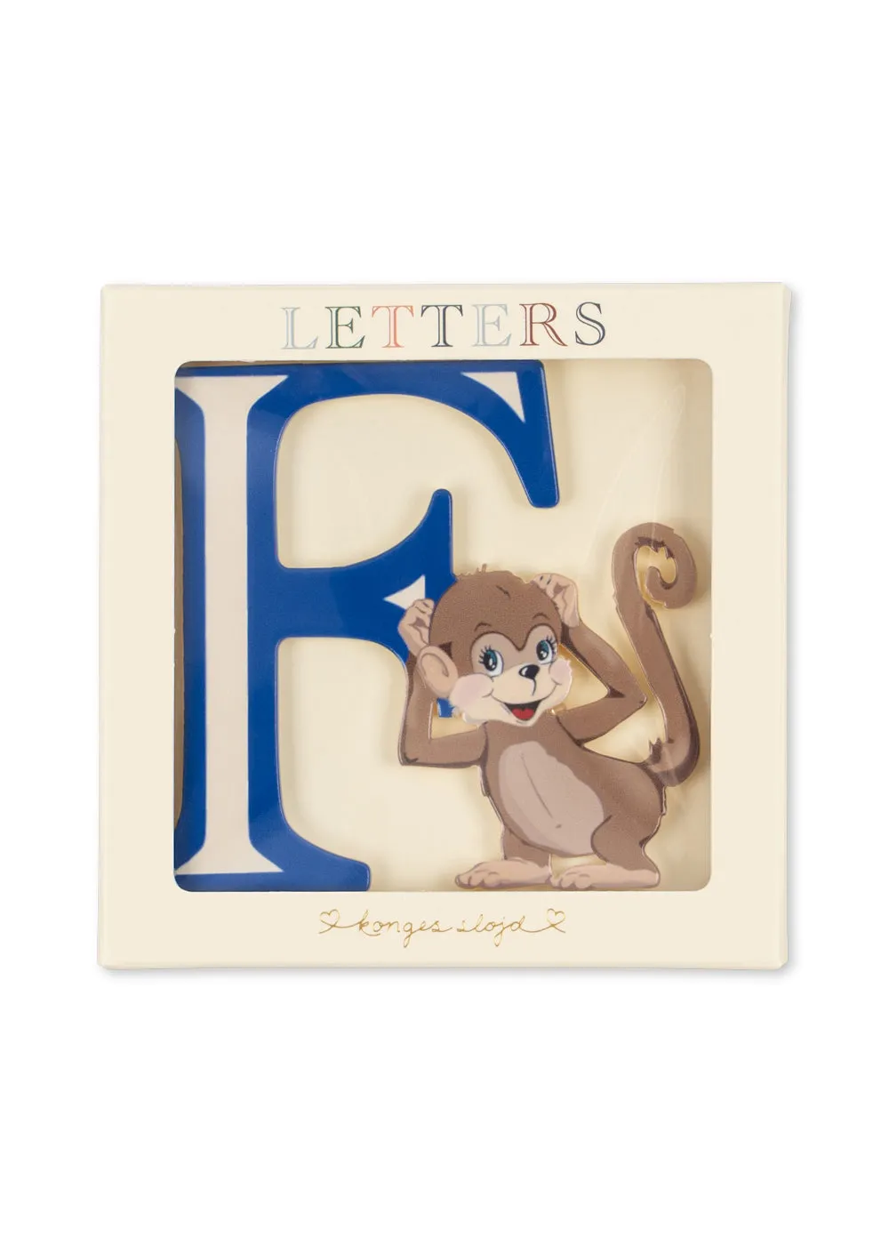 Konges Sløjd ABC Deurletter Multi – Houten Letter 11 cm