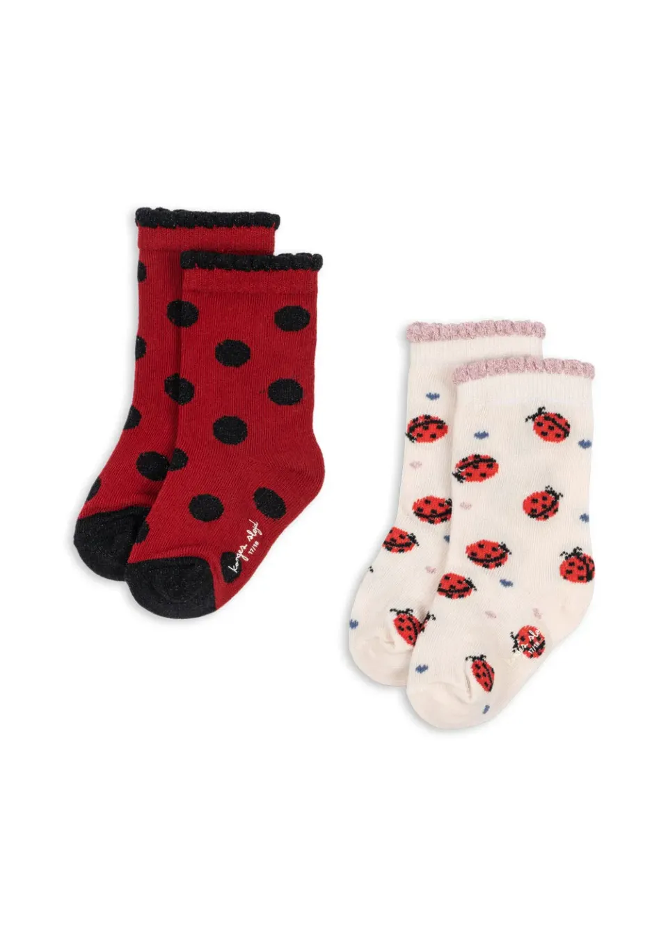 Konges Sløjd sokken ladybug 2 paar katoen