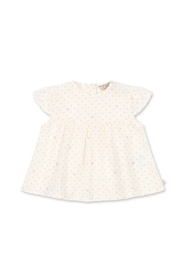 Konges Sløjd Pacey Top Cherry Dot Biokatoen