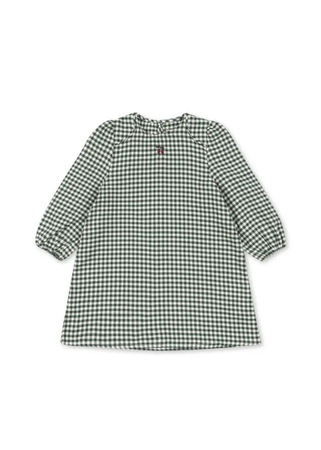 Konges Sløjd Foret jurk green check flanel