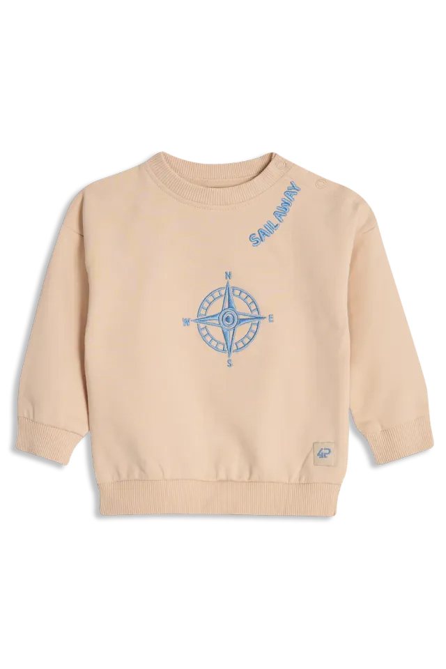4PRESIDENT Yens Sand sweater zand katoen