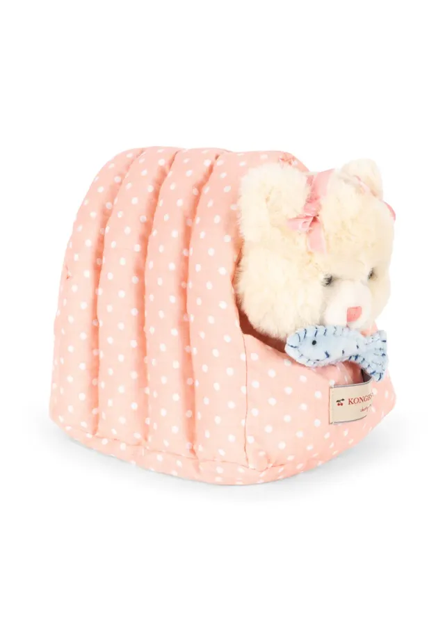 Konges Sløjd Calore kattenknuffel beige met huisje