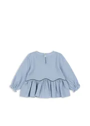 Konges Sløjd Ava shirt blue fog biokatoen
