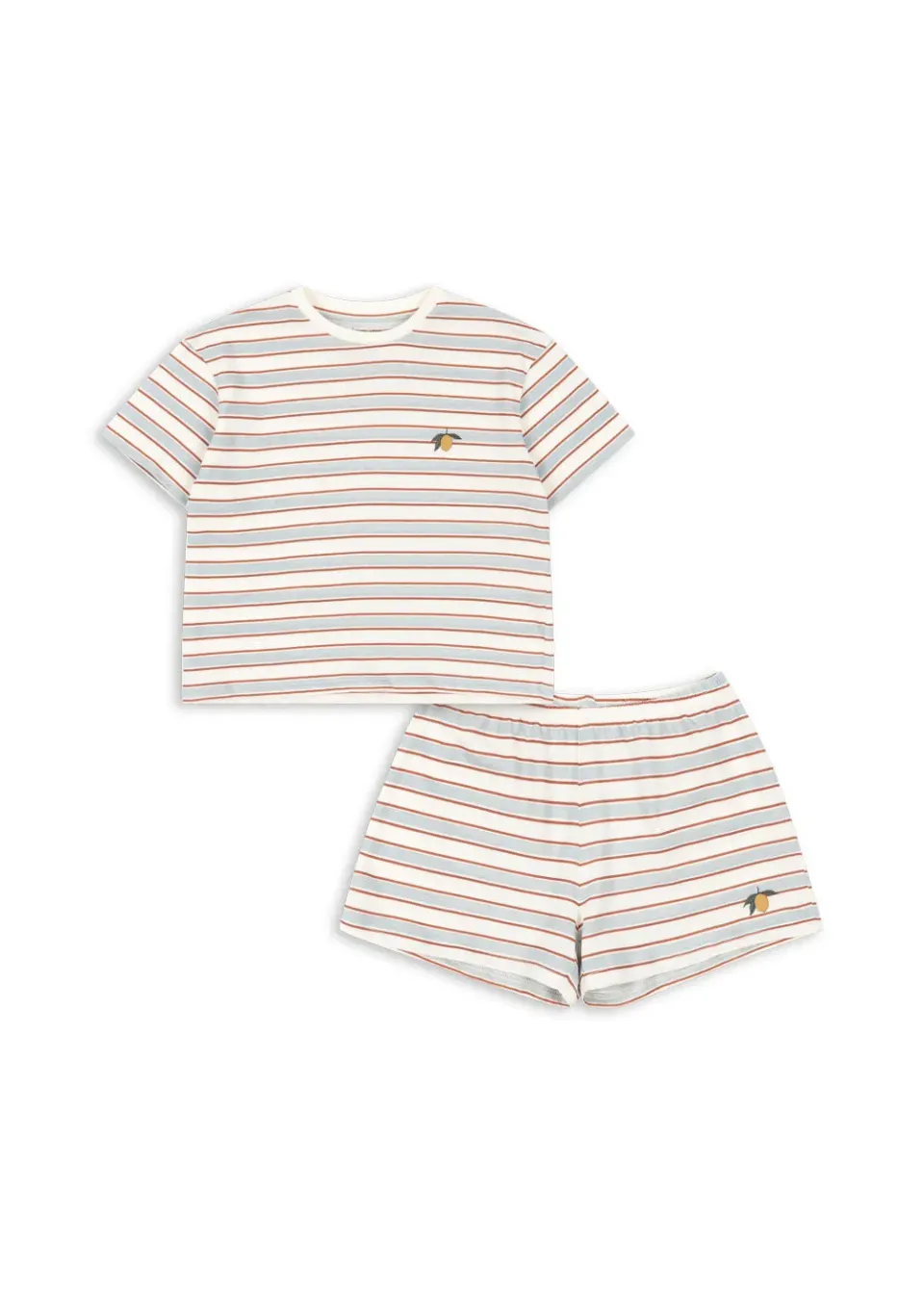 Konges Sløjd Famo Set kledingset pearl stripe biokatoen
