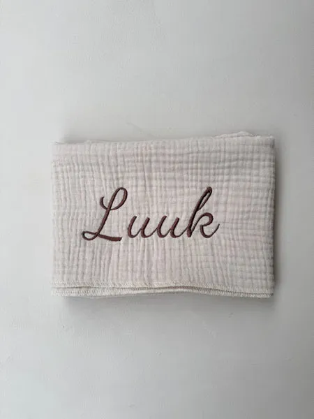 Louloúdi Sepp swaddle mousseline zand 100x140