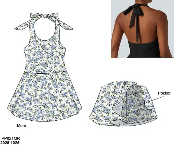 Busy Bee Smocks Petals & Pinstripes sportjurk meisjes 14