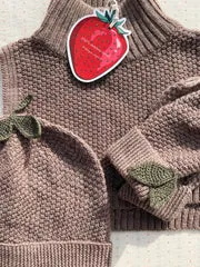 Konges Sløjd Fruity nekwarmer bunny brown melange merino