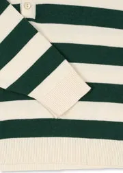 Konges Sløjd Manis Polo pine grove stripe biokatoen