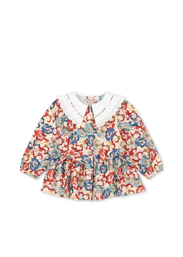 Konges Sløjd Coeur blouse la rosa biokatoen