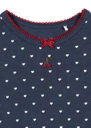 Konges Sløjd Classic T-shirt heart blues biokatoen