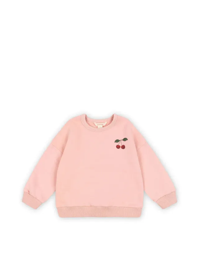 Konges Sløjd Lou Sweater Mellow Rose Cherry biokatoen