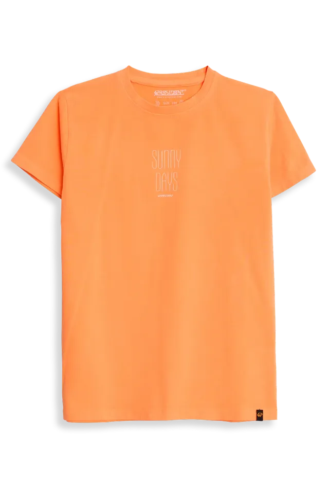 4President Ryan Dark orange T-shirt jongens zomer