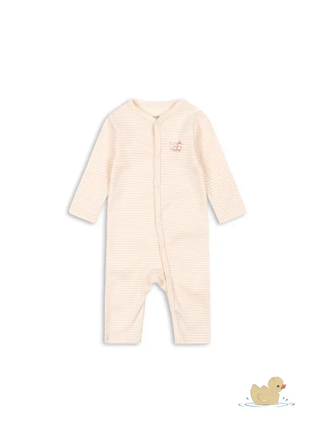 Konges Sløjd Fio onesie tea stripe biokatoen