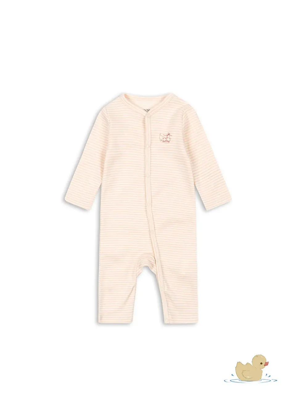 Konges Sløjd Fio onesie tea stripe biokatoen