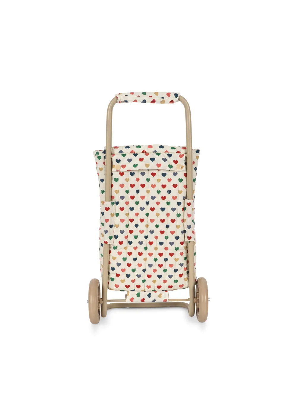 Konges Sløjd Trolley kindertrolley coeur coloré met hartjes