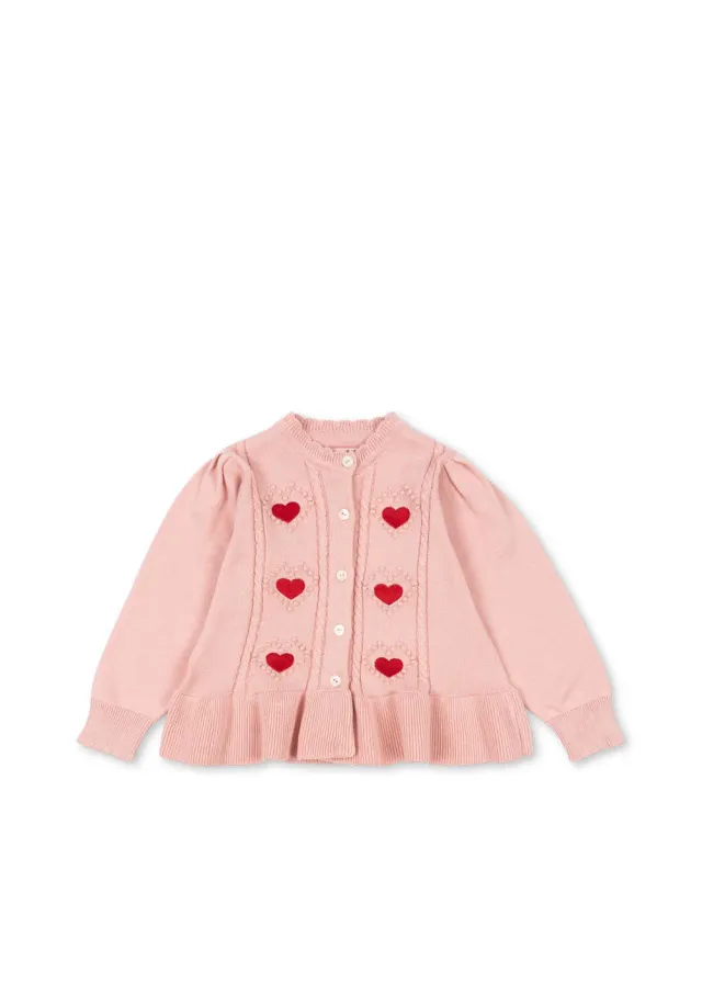 Konges Sløjd Soleil vestje silver pink biokatoen