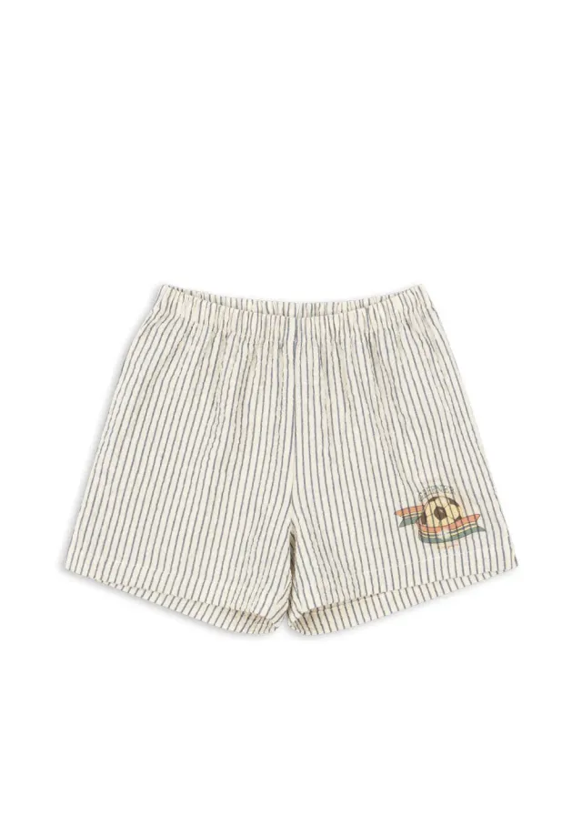 Konges Sløjd Elliot korte broek stripe bluie biokatoen