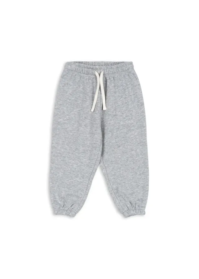 Konges Sløjd Lou joggingbroek grey melange katoen