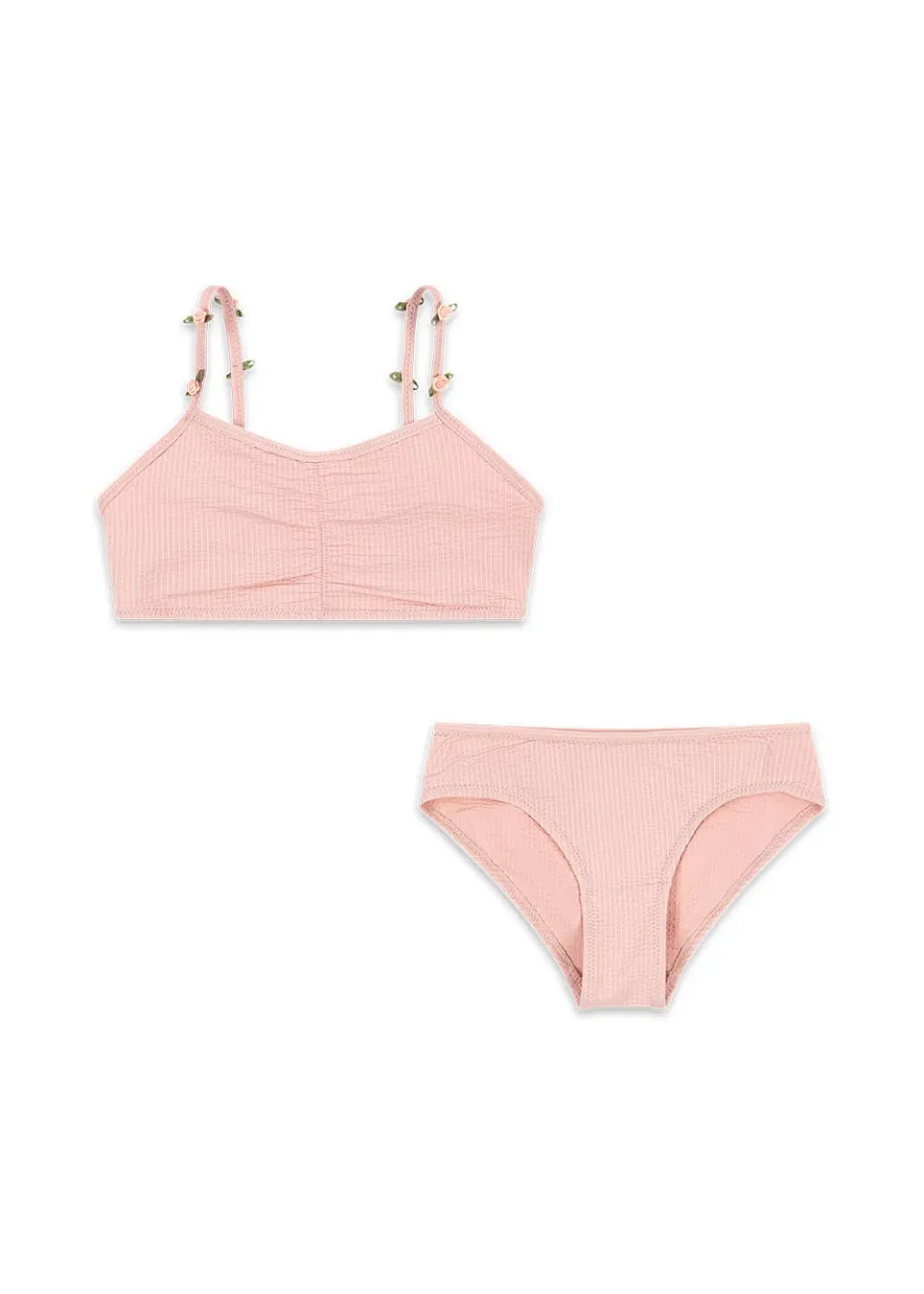 Konges Sløjd Fleuri bikini powder pink seersucker