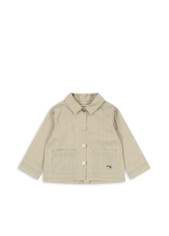 Konges Sløjd Frankie overshirt tea stripe biokatoen