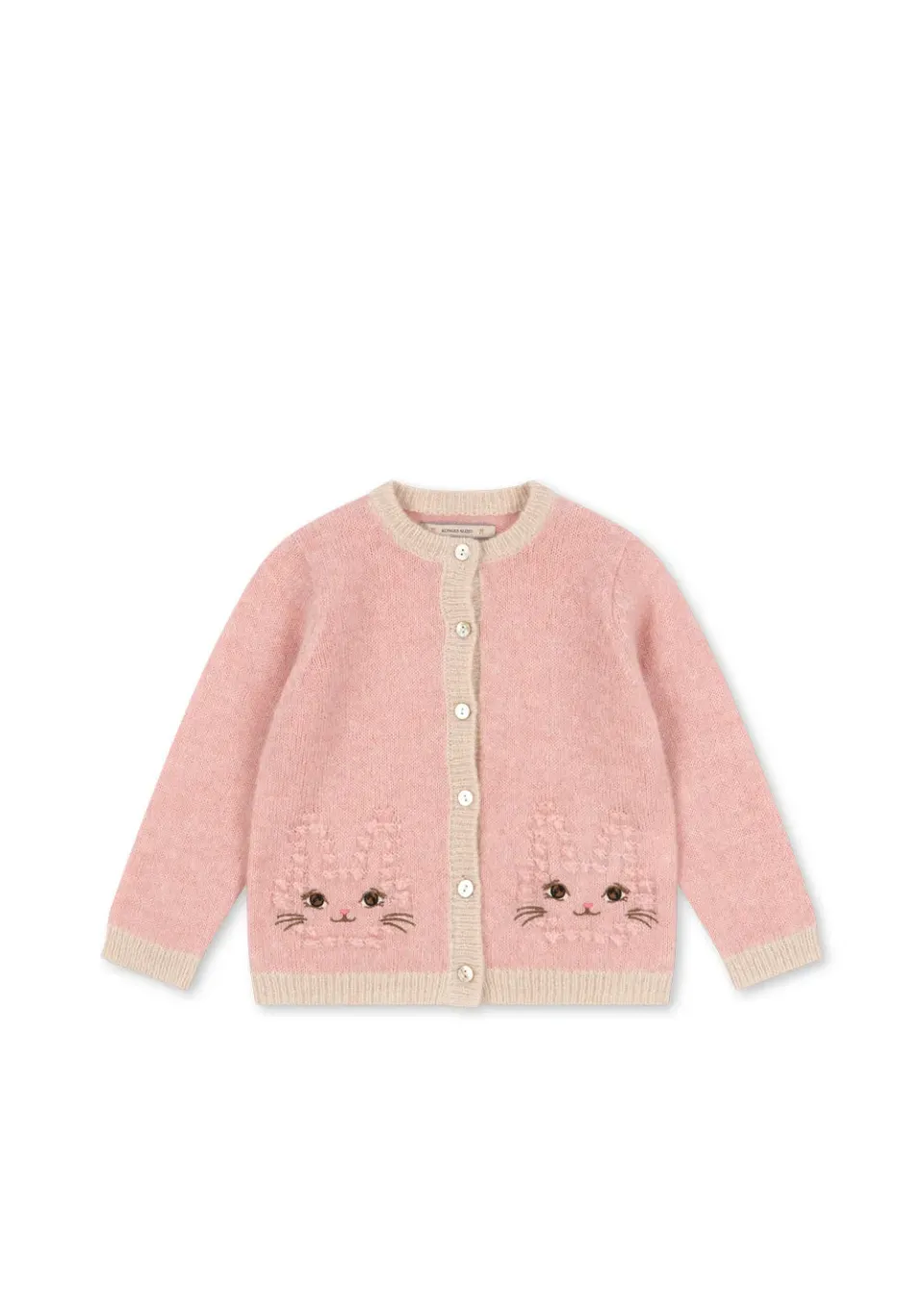 Konges Sløjd Kitty Cardigan Vest Silver Pink Alpaca