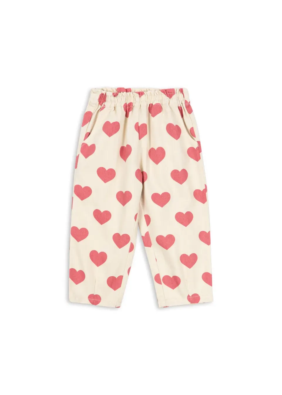Konges Sløjd Magot broek bon coeur pink biokatoen