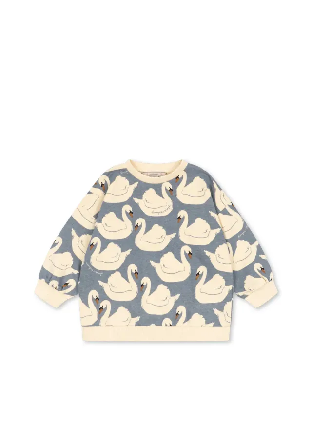 Konges Sløjd Loupy sweater swan biokatoen