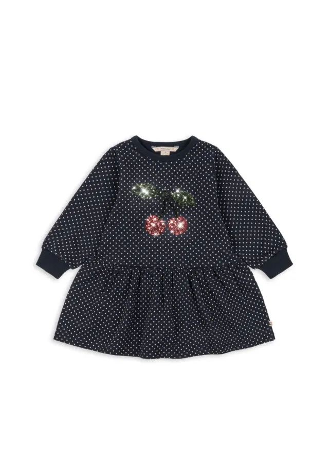 Konges Sløjd Lou Stip Pailletten sweaterjurk dot tout petite
