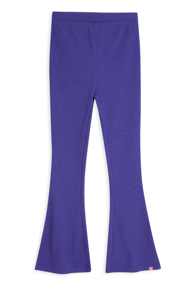 4President Roxy Purple flared broek meisjes ribstof