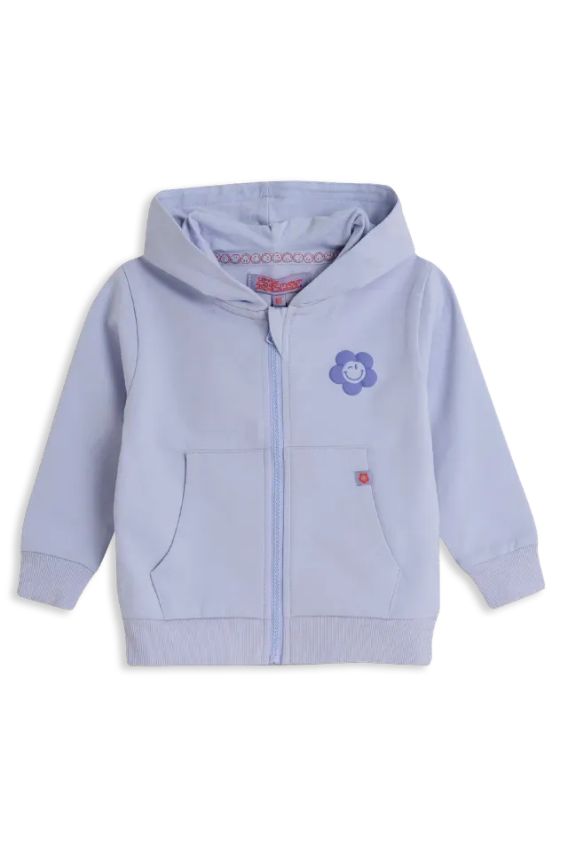 4President Niara Lilla meisjes hoodie vest katoen