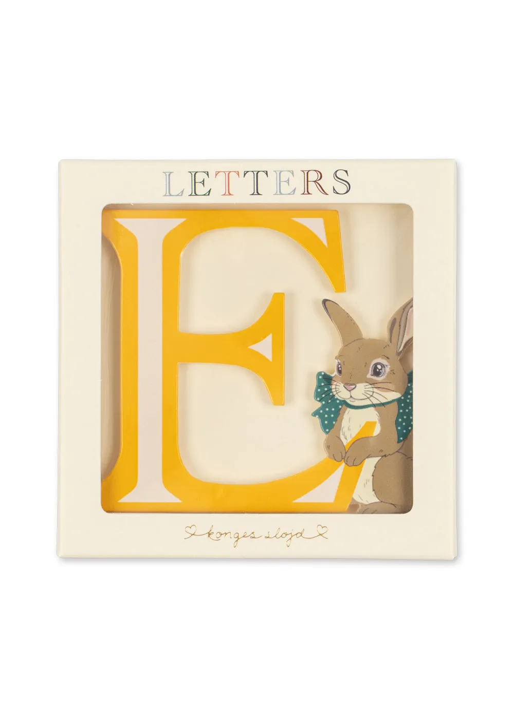 Konges Sløjd ABC Deurletter Multi – Houten Letter 11 cm
