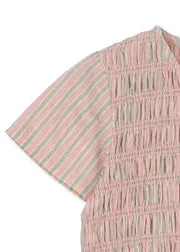 Konges Sløjd Luli jurk blush stripe katoen zomerjurk