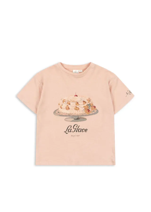 Konges Sløjd La Glace Era T-shirt cameo rose linnenmix