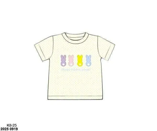 Busy Bee Smocks Peep shirt 12M jongens pasen