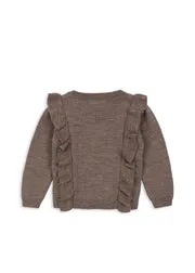Konges Sløjd Fiol vestje bunny brown melange merinowol