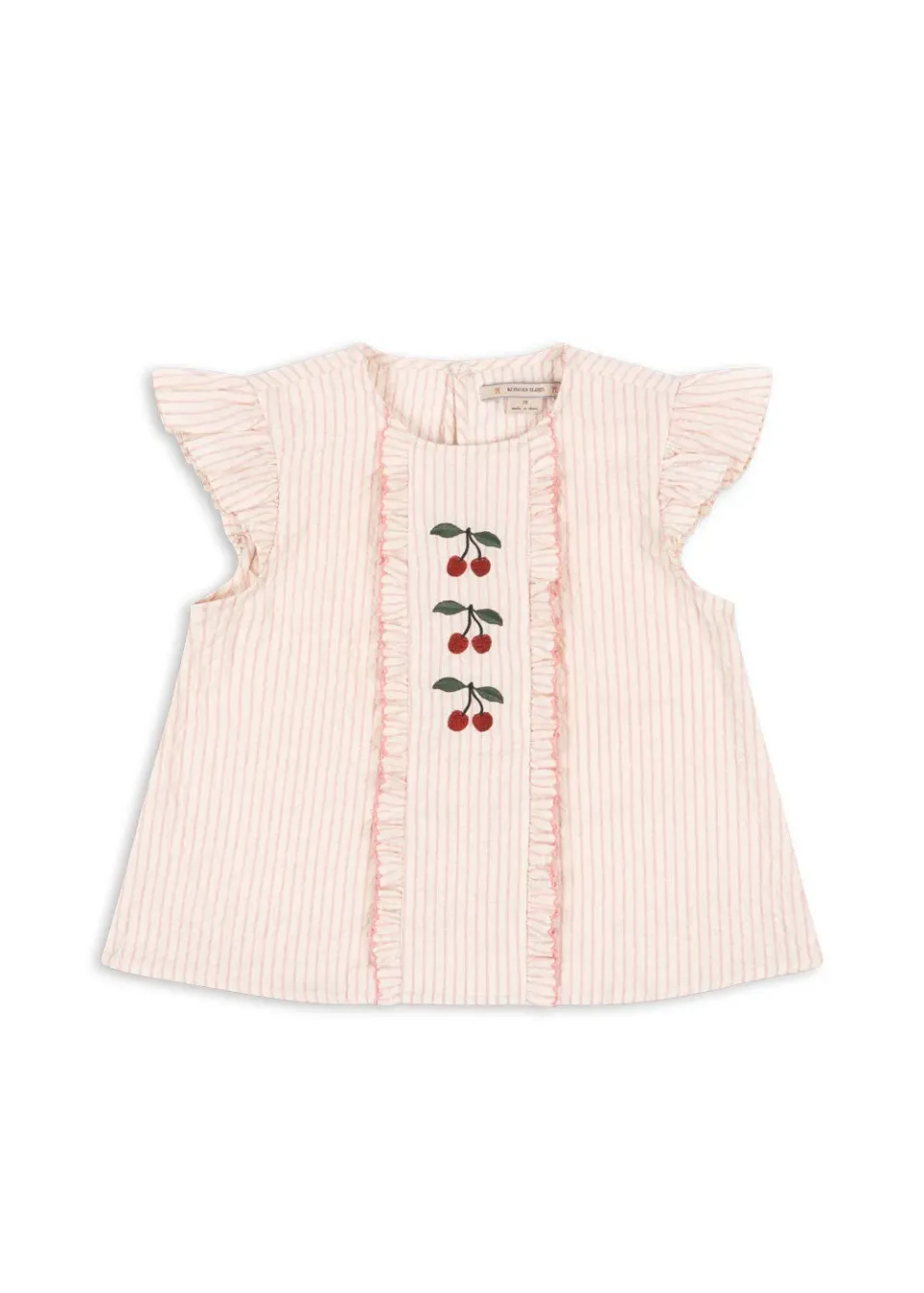 Konges Sløjd Ellie top peony stripe biokatoen