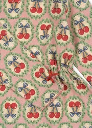 Konges Sløjd Drey jurk cherry bow biokatoen jersey