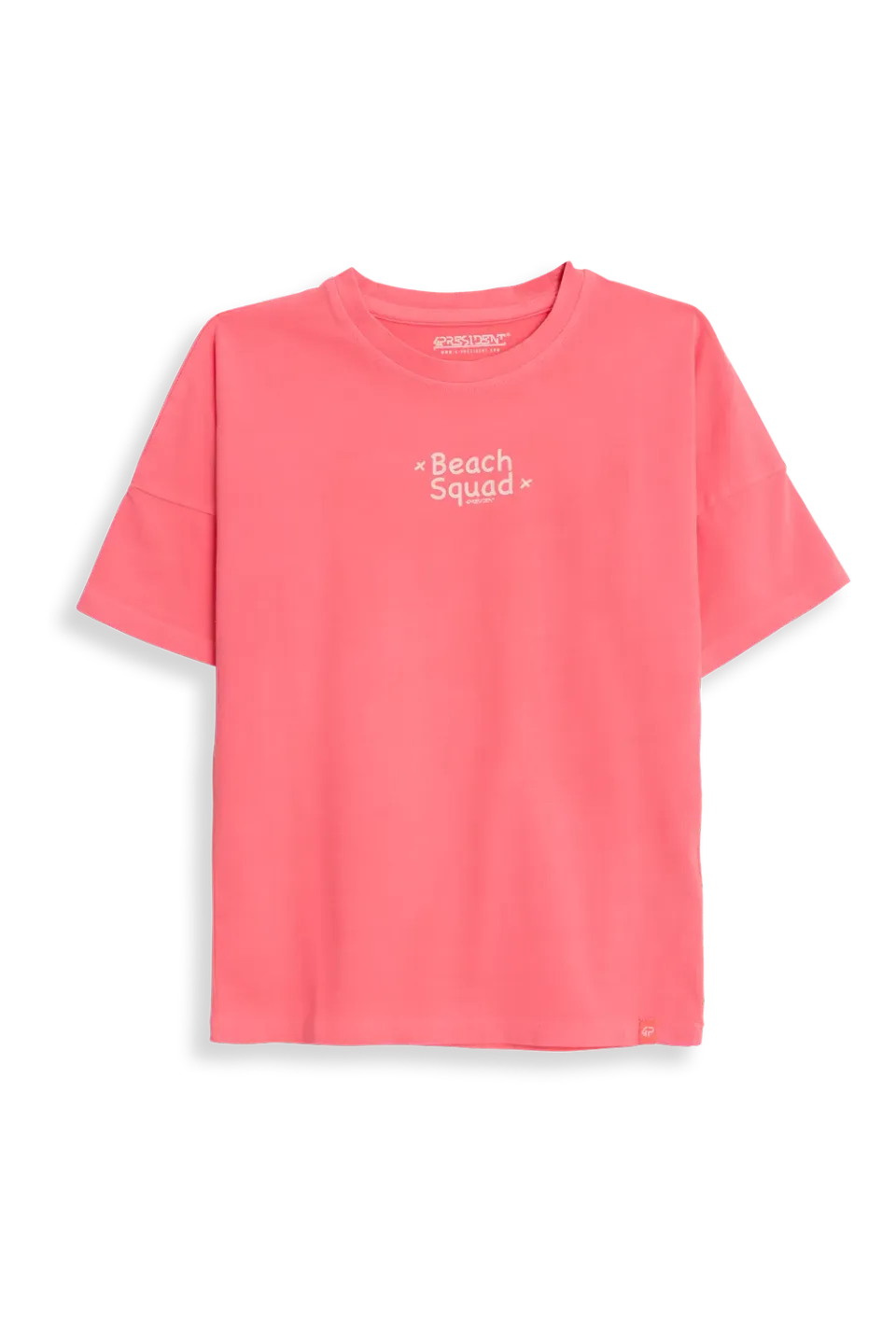 4PRESIDENT Romy t-shirt mid rood fluor katoen