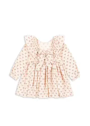 Konges Sløjd Cianna jurk cherry pink motif biokatoen