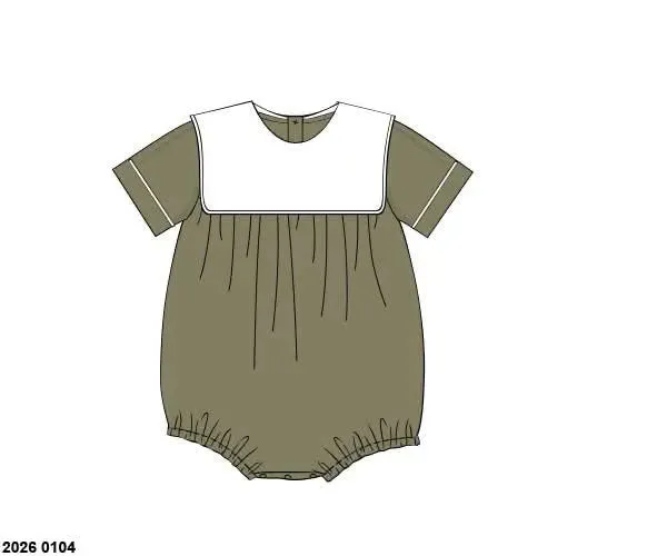 Busy Bee Smocks Biltmore Vines bubble jongens 6M knit